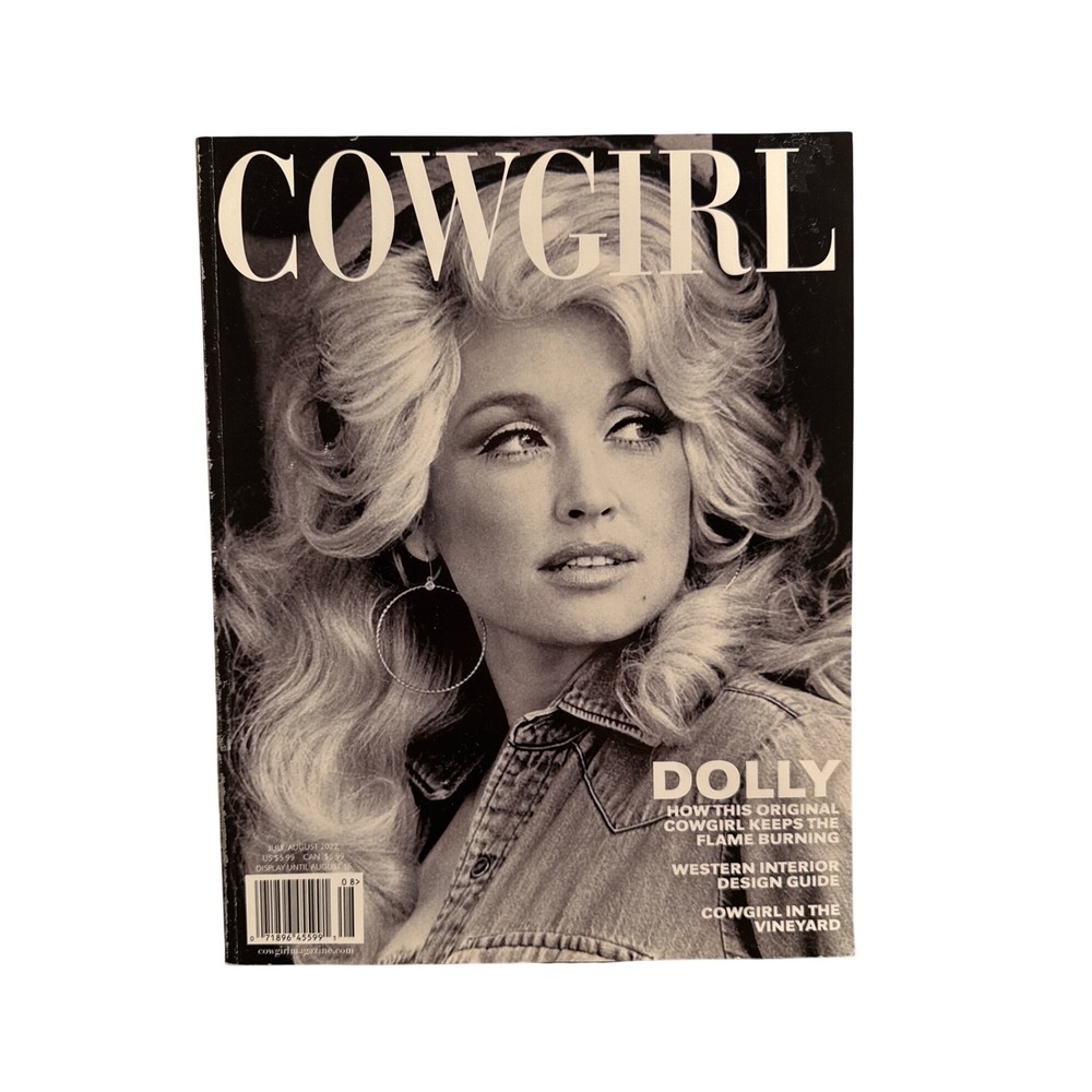 Cowgirl Magazine July August 2022 Dolly Parton Cover Western Lifestyle Design